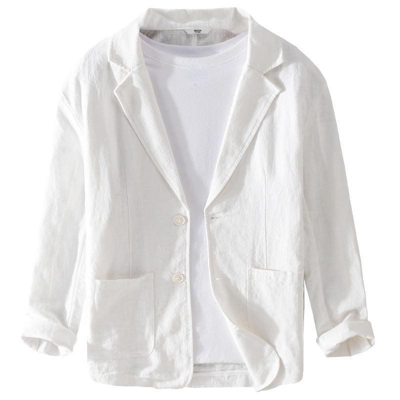 Men's Striped Linen Casual Blazer – Retro | Aladinae
