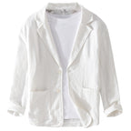 Men's Striped Linen Casual Blazer – Retro | Aladinae