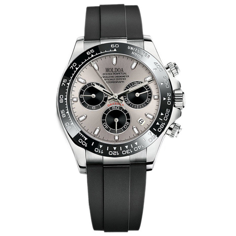 Daytona Jindi Shawn Yue hollow fake mechanical watch men's calendar waterproof watch Douyin Kuaishou one piece delivery
