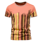 Men's Vertical Stripe 3D Print Casual T-Shirt | Aladinae