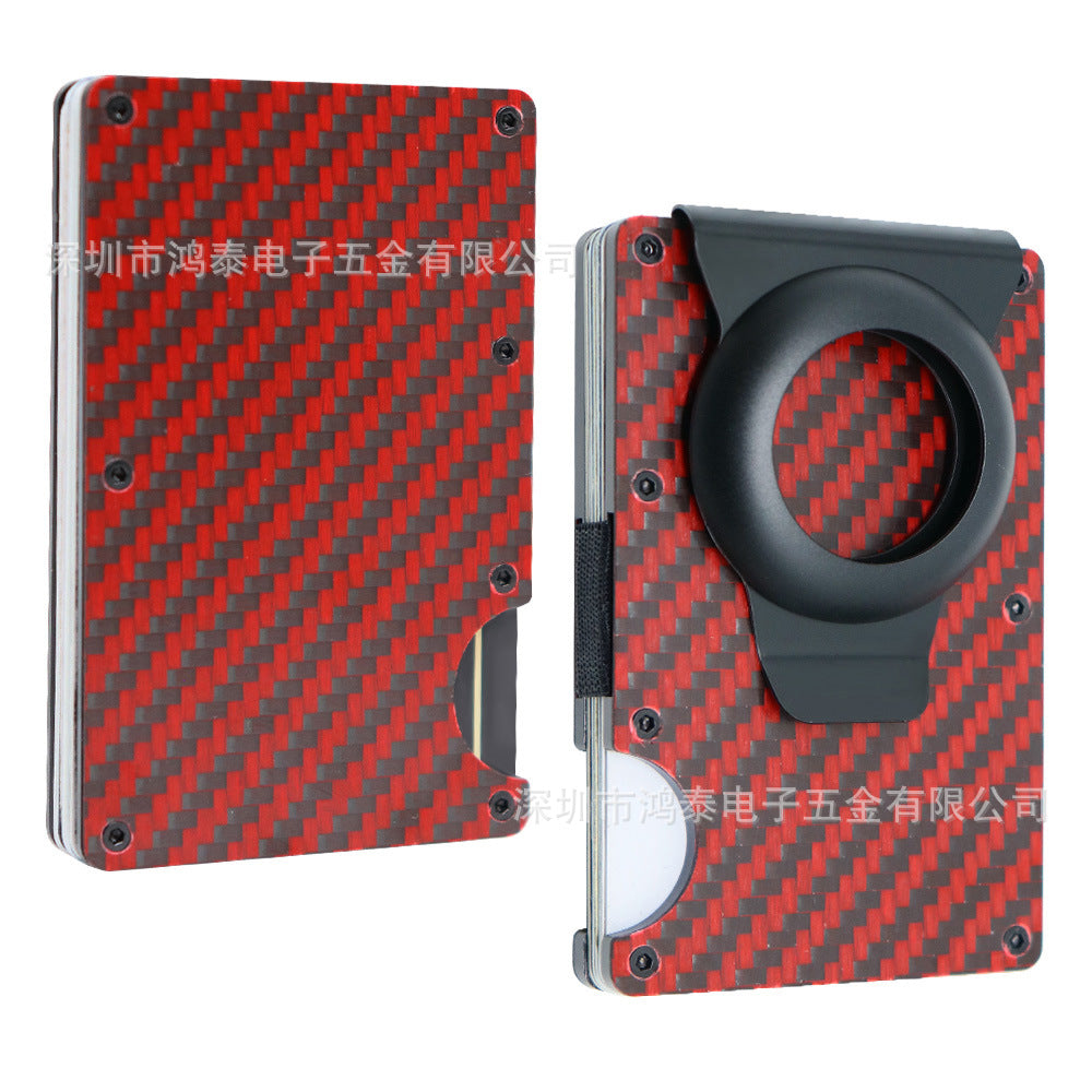 Men's RFID Metal Card Holder – Forged Carbon Design | Aladinae