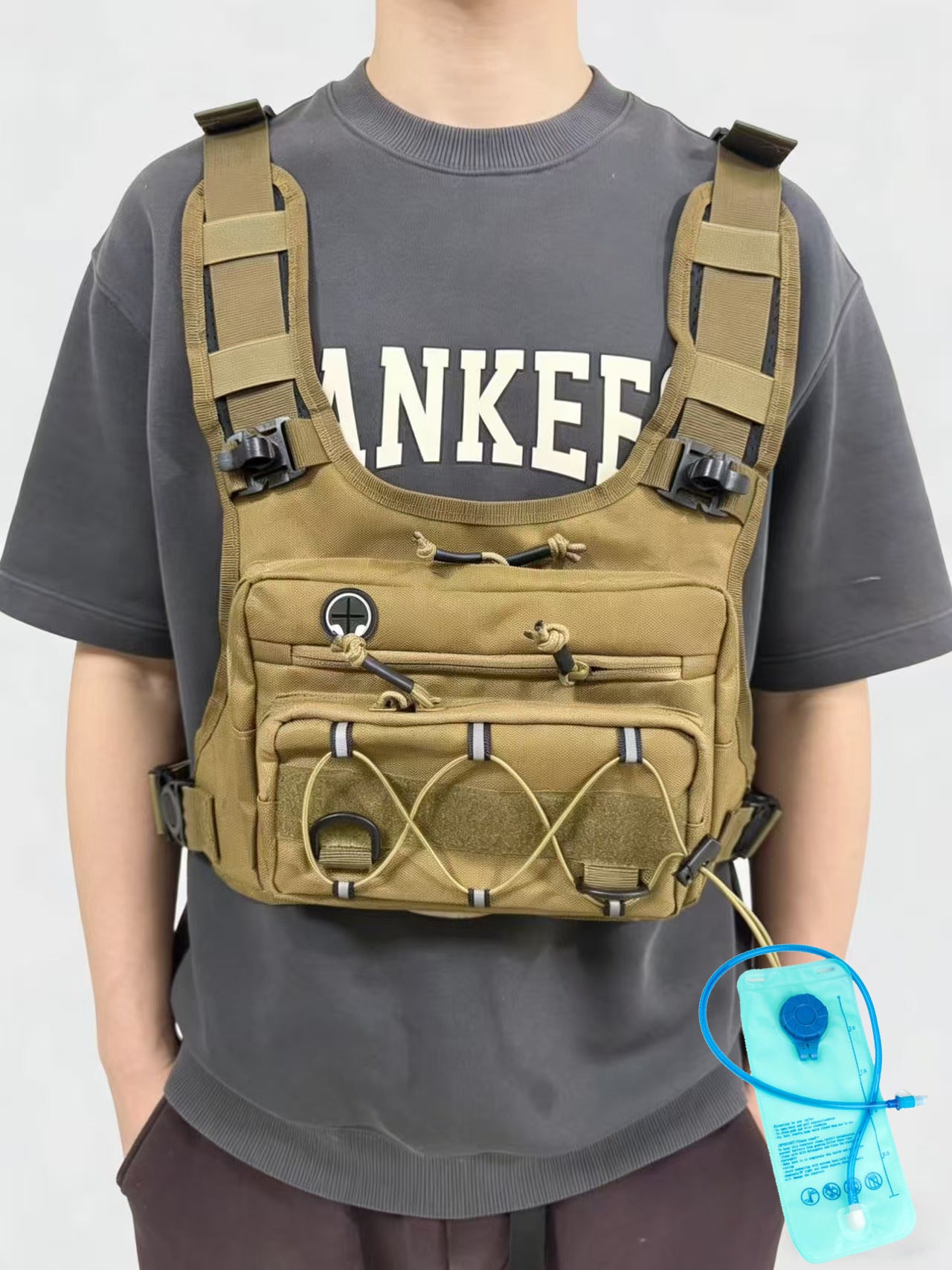 New tactical chest pack, multi-functional trail running bag, travel portable hiking bag, cycling backpack, Amazon bestseller.