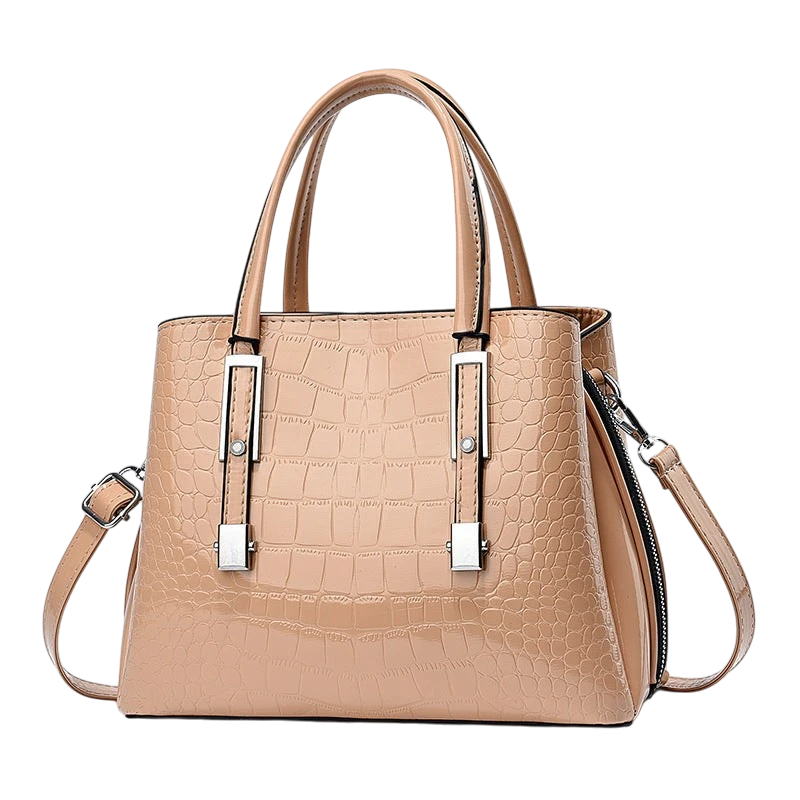 Amoi new crocodile pattern fashion high-end women's bag large capacity handbag ladies shoulder bag messenger bag mom bag