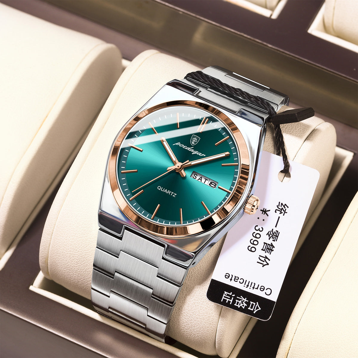 Men's Ultra-Thin Quartz Watch - Waterproof, Luminous