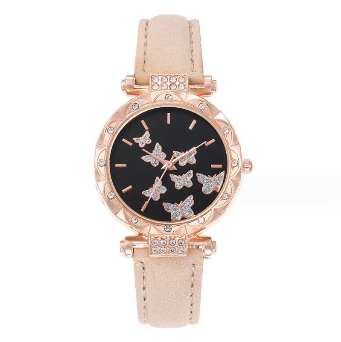 Women's Butterfly Design Watch - Simple, Casual