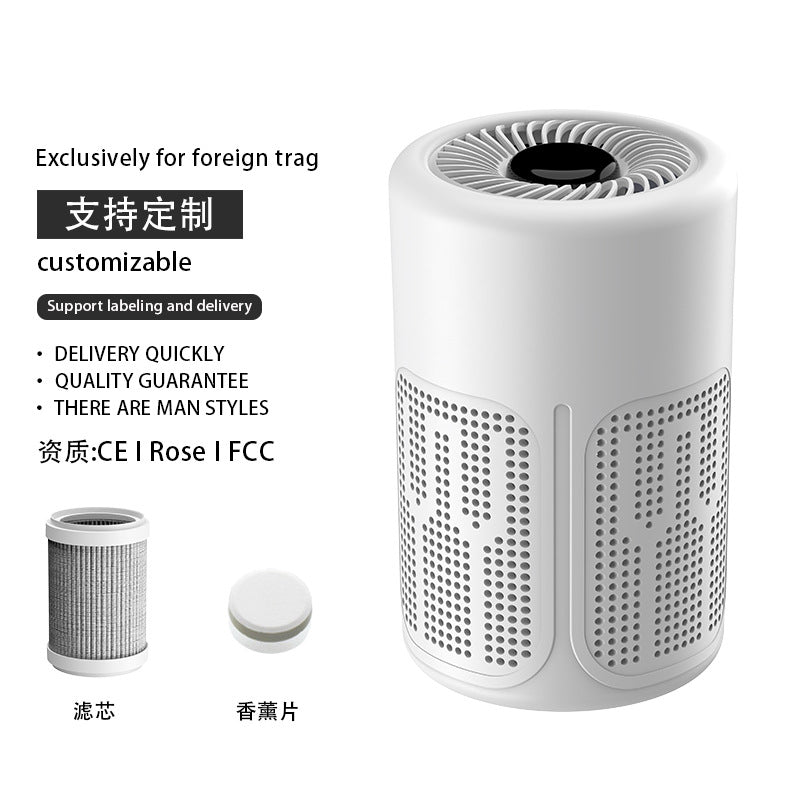 Amazon cross-border USB air purifier, negative ion home air purifier, formaldehyde removal, odor filtering, indoor deodorization.