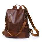 PU backpack women's fashion outdoor travel anti-theft bag female casual ladies backpack female student small school bag on behalf of