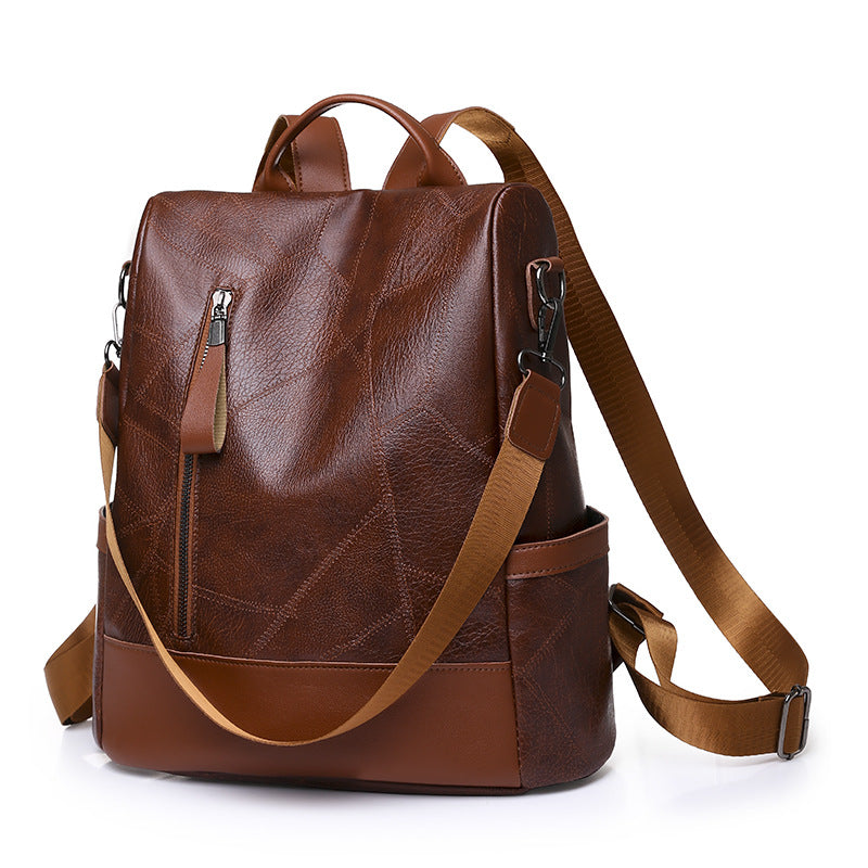 PU backpack women's fashion outdoor travel anti-theft bag female casual ladies backpack female student small school bag on behalf of