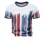 Men's Vertical Stripe 3D Print Casual T-Shirt | Aladinae