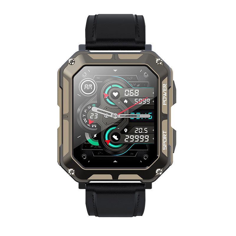 Men & Women's Bluetooth Smart Watch - Waterproof, Square Dial