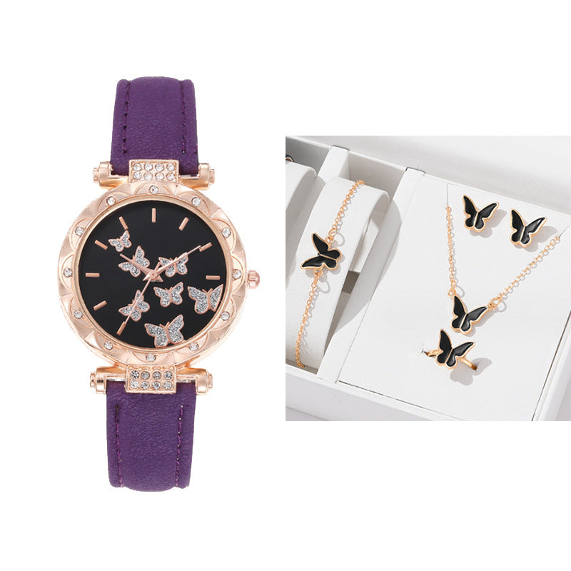 Women's Butterfly Design Watch - Simple, Casual