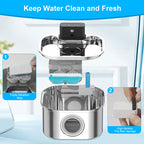 Amazon Pet Water Fountain Rectangular Dual-Wing Filter Cartridge Activated Carbon Resin Multi-Filter Cat Water Feeder Filter Cartridge