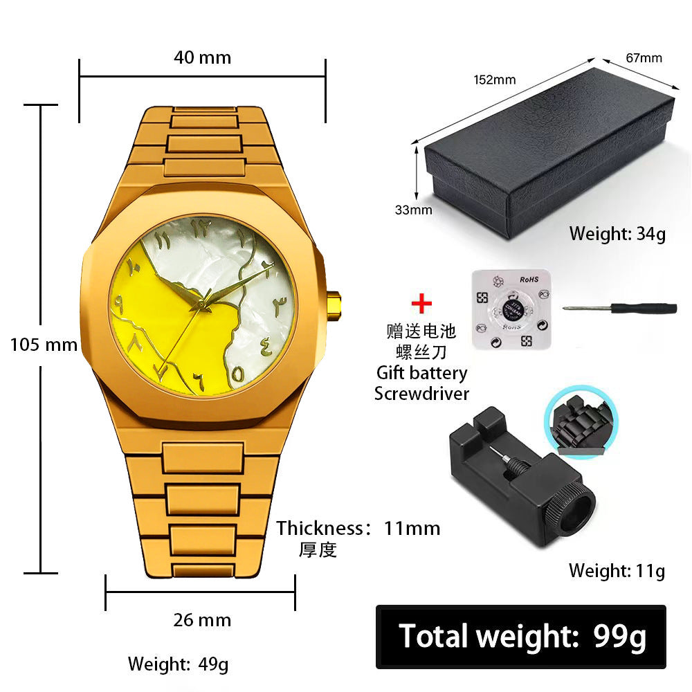 Men's Sports Quartz Watch - Plastic, Waterproof