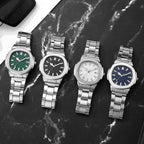 Men's Square Steel Watch - Black, Quartz