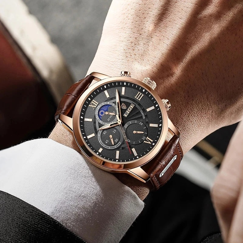 Men's Multi-Function Chronograph Quartz Watch