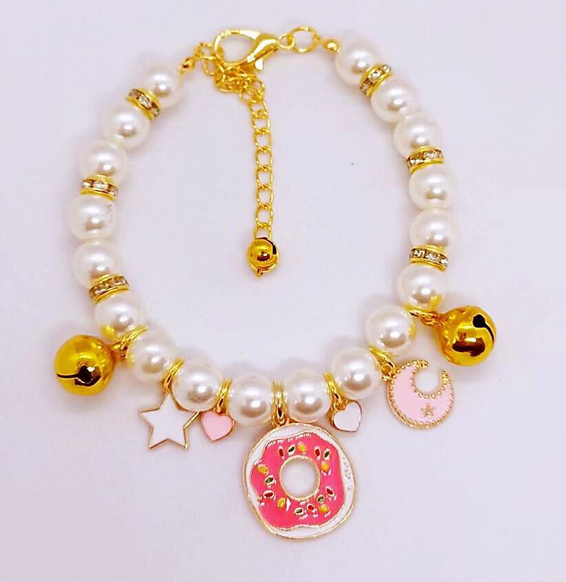 2022 New Pet Necklace Amazon Cat and Dog Bell Necklace Purely Handmade Dog Necklace Wholesale
