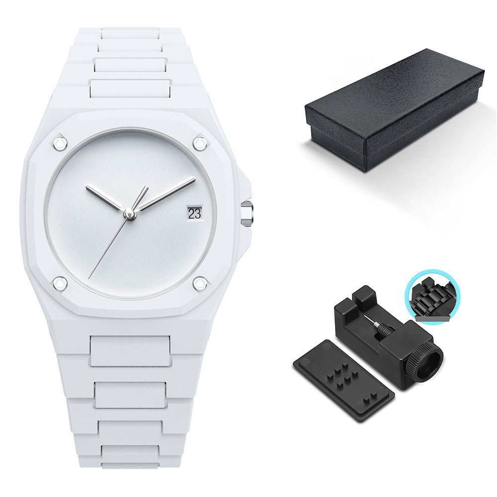Women's Large Dial Candy Color Watch - Plastic Strap