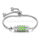 Stainless steel aromatherapy bracelet bracelet essential oil perfume diffuser bracelet adjustable titanium steel bracelet couple jewelry
