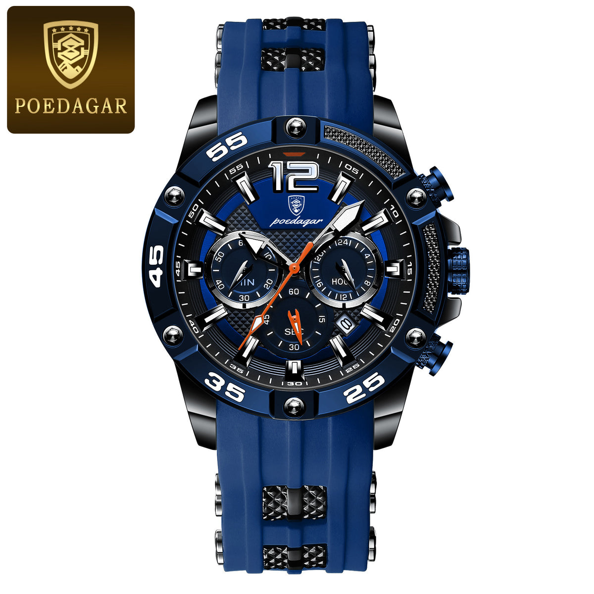 Men's Multi-Function Quartz Watch - Silicone Band