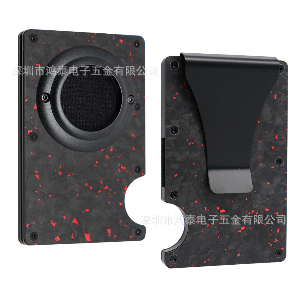 Men's RFID Metal Card Holder – Forged Carbon Design | Aladinae