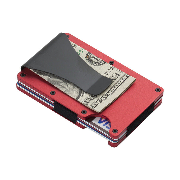 Aluminum Alloy Carbon Fiber Card Holder - RFID Blocking