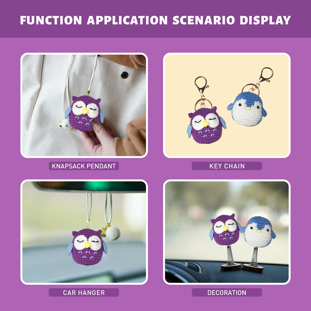 English instruction manual Amazon new product handmade crochet material bag weaving DIY wool making small toy decoration