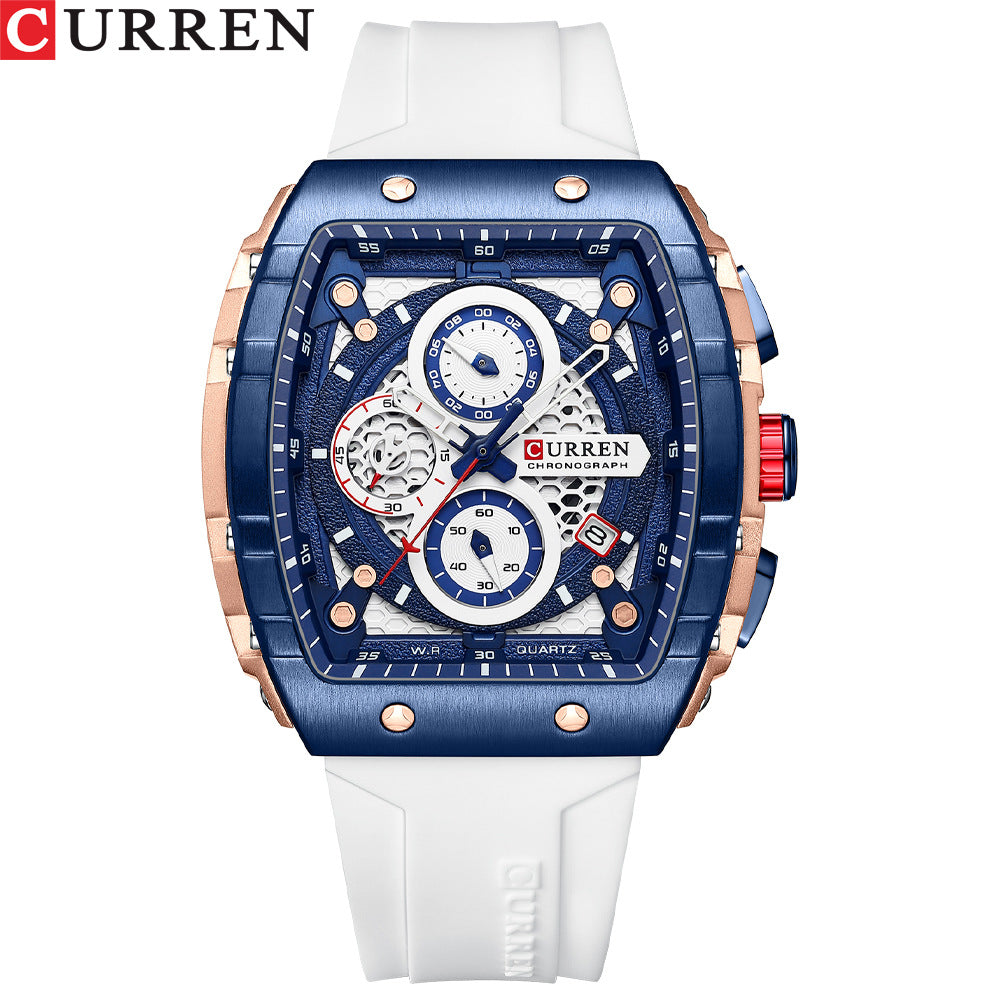 Men's Multi-Hand Quartz Watch - Sports Style