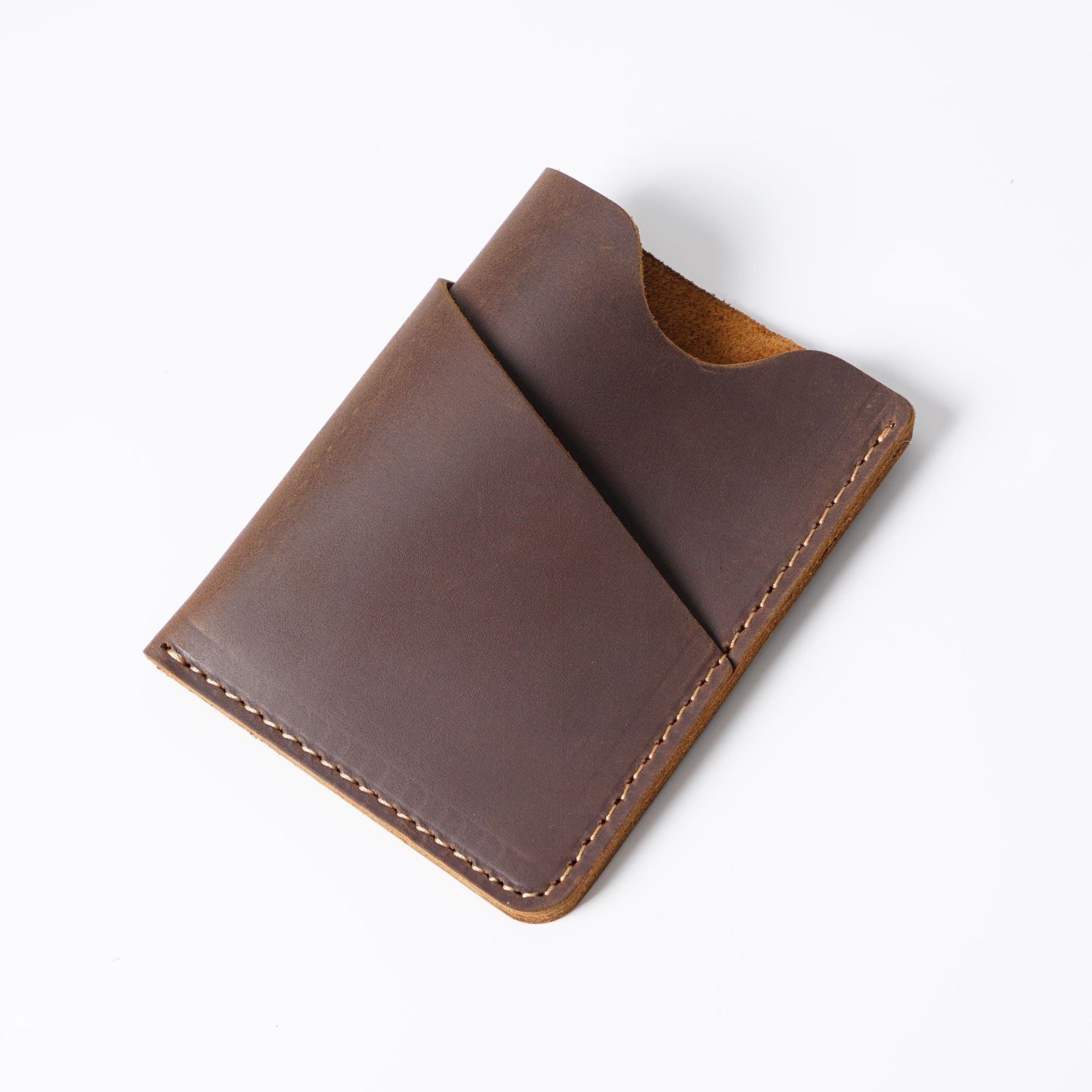Men's Crazy Horse Leather Card Holder & Coin Purse | Aladinae