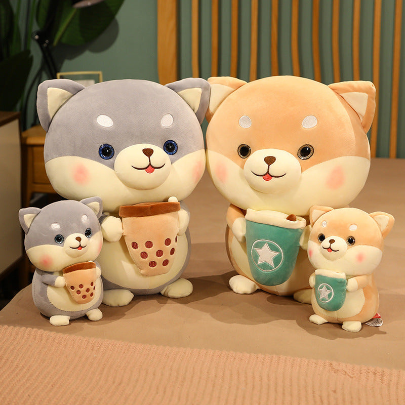 New Arrival Milk Tea Dog Plush Toy Large Doll Ragdoll Girls Children Gifts Cute Wholesale