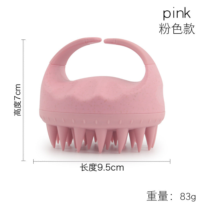 Factory direct sales of silicone shampoo brush, multi-functional massage brush, wet and dry shampoo comb, shower massage shampoo brush.