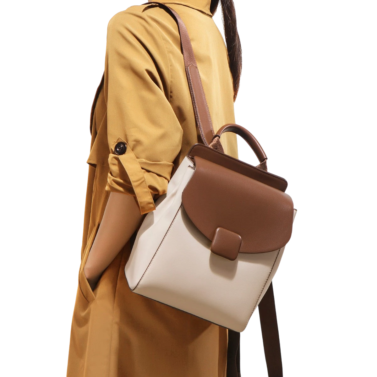 High-end backpack 2023 new fashion small backpack leisure large capacity commuting college student travel schoolbag