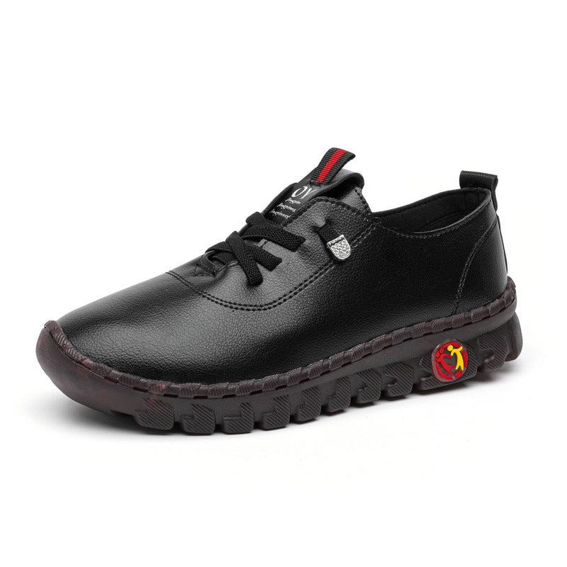 Cross-border explosive style handmade tendon soft sole mother shoes women's 2022 spring and summer new independent station flat single shoes casual shoes