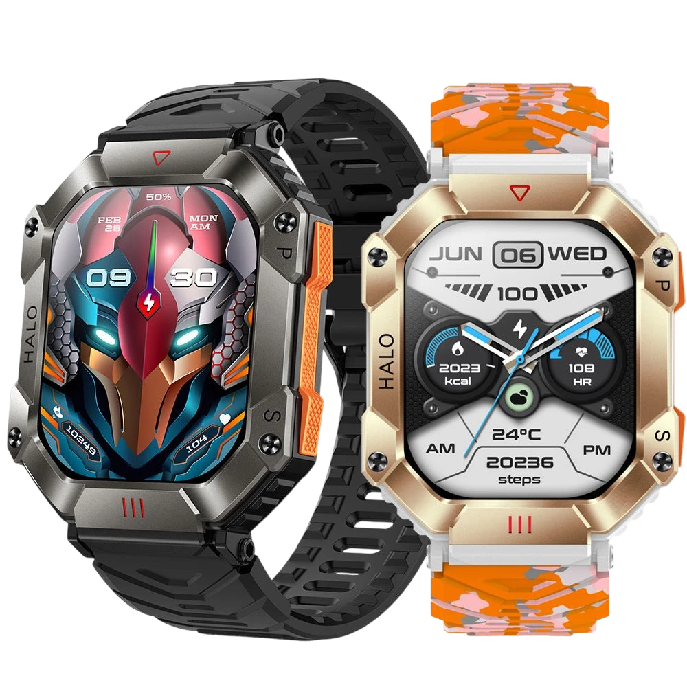 Foreign trade wholesale outdoor three-proof KR80 compass altitude barometer Bluetooth music phone men's smart watch