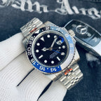 Rolex Cola bezel GMT-Master automatic mechanical watch for men, Inter Milan CLEANVS, sapphire crystal.