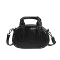 Retro niche trend rivet hand-held bowling bag female 2025 spring new high-end hot girl messenger bag