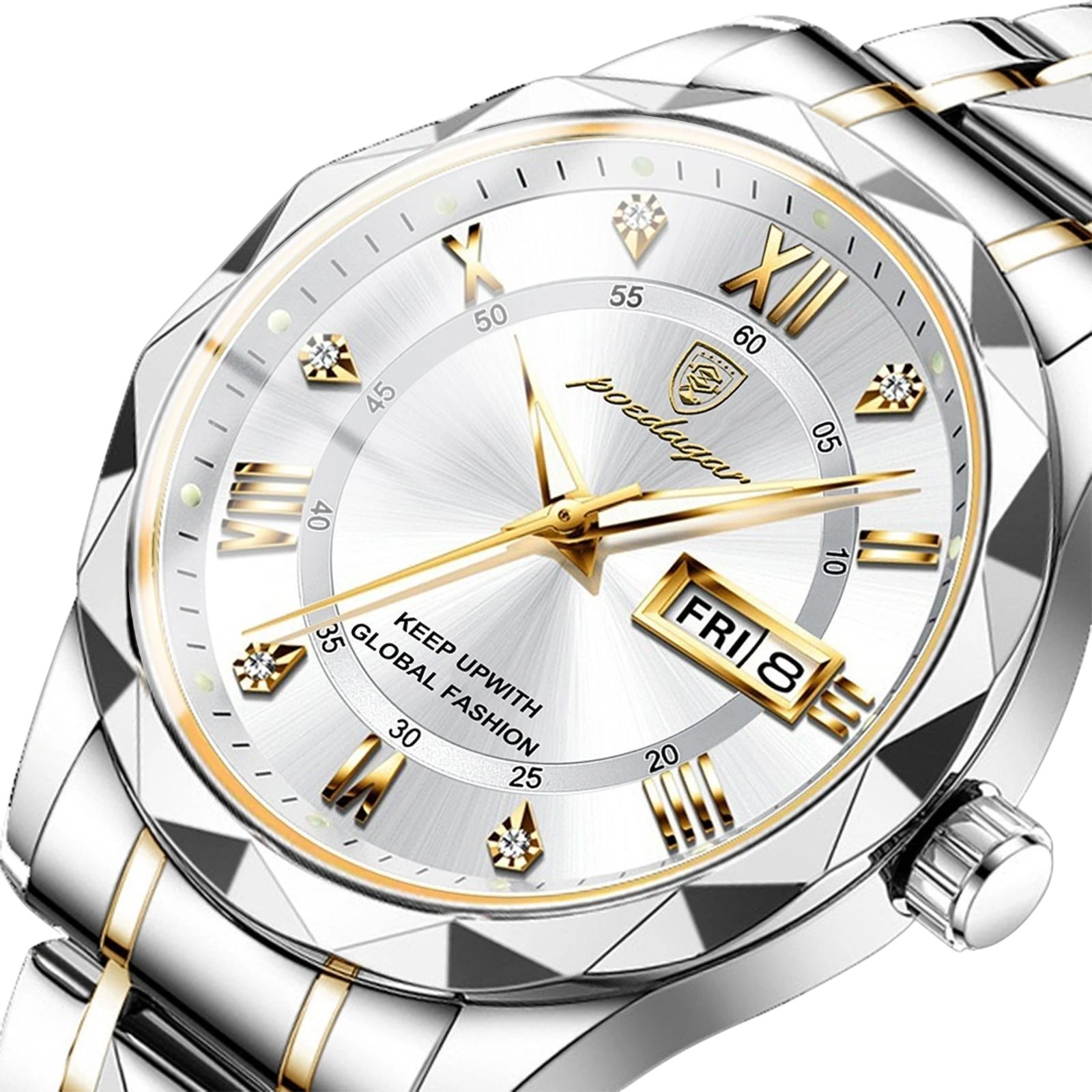 Swiss-Style Men's Dual Calendar Quartz Watch | Aladinae
