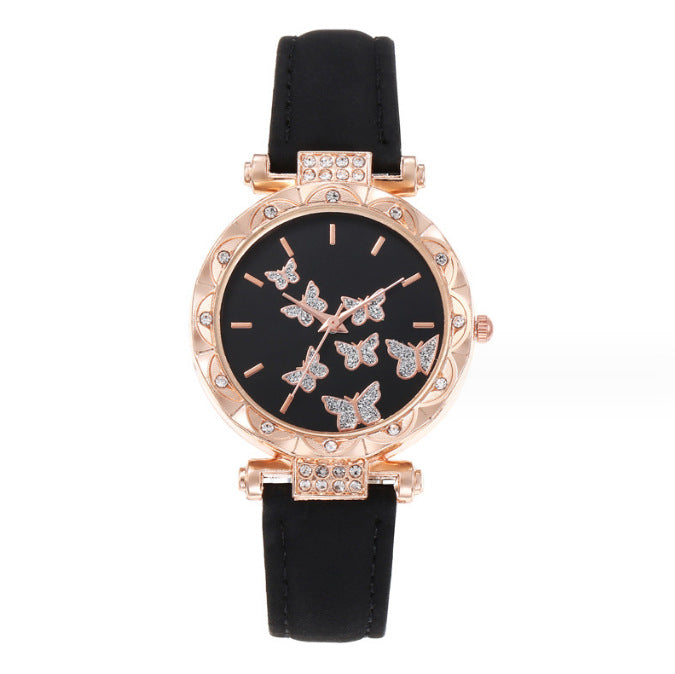 Women's Butterfly Design Watch - Simple, Casual