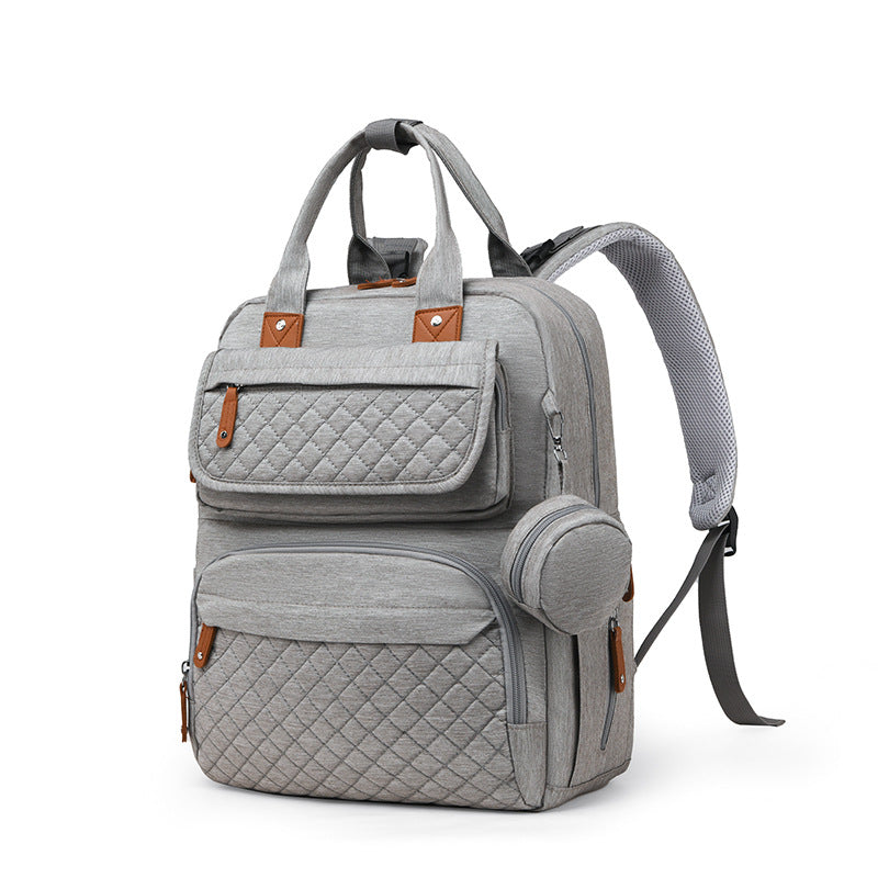 Amazon's hot selling mommy bag European and American fashion multi-pocket portable mother and baby bag for going out large capacity lightweight mommy bag