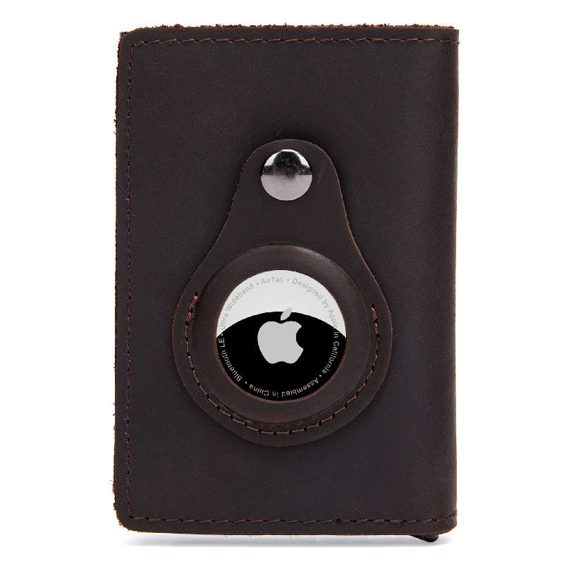 AirTag Compatible Leather Wallet & Card Holder | Aladinae