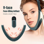 Cross-border new micro-face-lifting instrument, beauty and face-lifting tool, 6 modes, 9 gears, hot compress, wireless remote control, intelligent massage