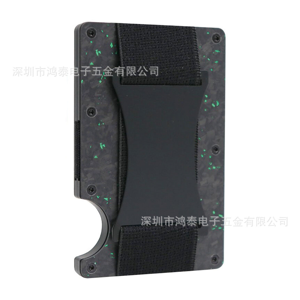 Men's RFID Metal Card Holder – Forged Carbon Design | Aladinae