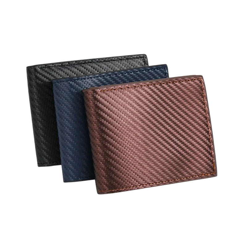 Men's Carbon Fiber Wallet with Coin Pocket | Aladinae