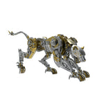 High-end metal assembly mechanical cheetah model, 3D stereoscopic handmade assembly toy model, gift for boys.