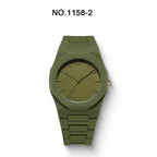 Women's Large Dial Candy Color Watch - Plastic Strap