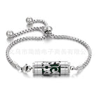Stainless steel aromatherapy bracelet bracelet essential oil perfume diffuser bracelet adjustable titanium steel bracelet couple jewelry