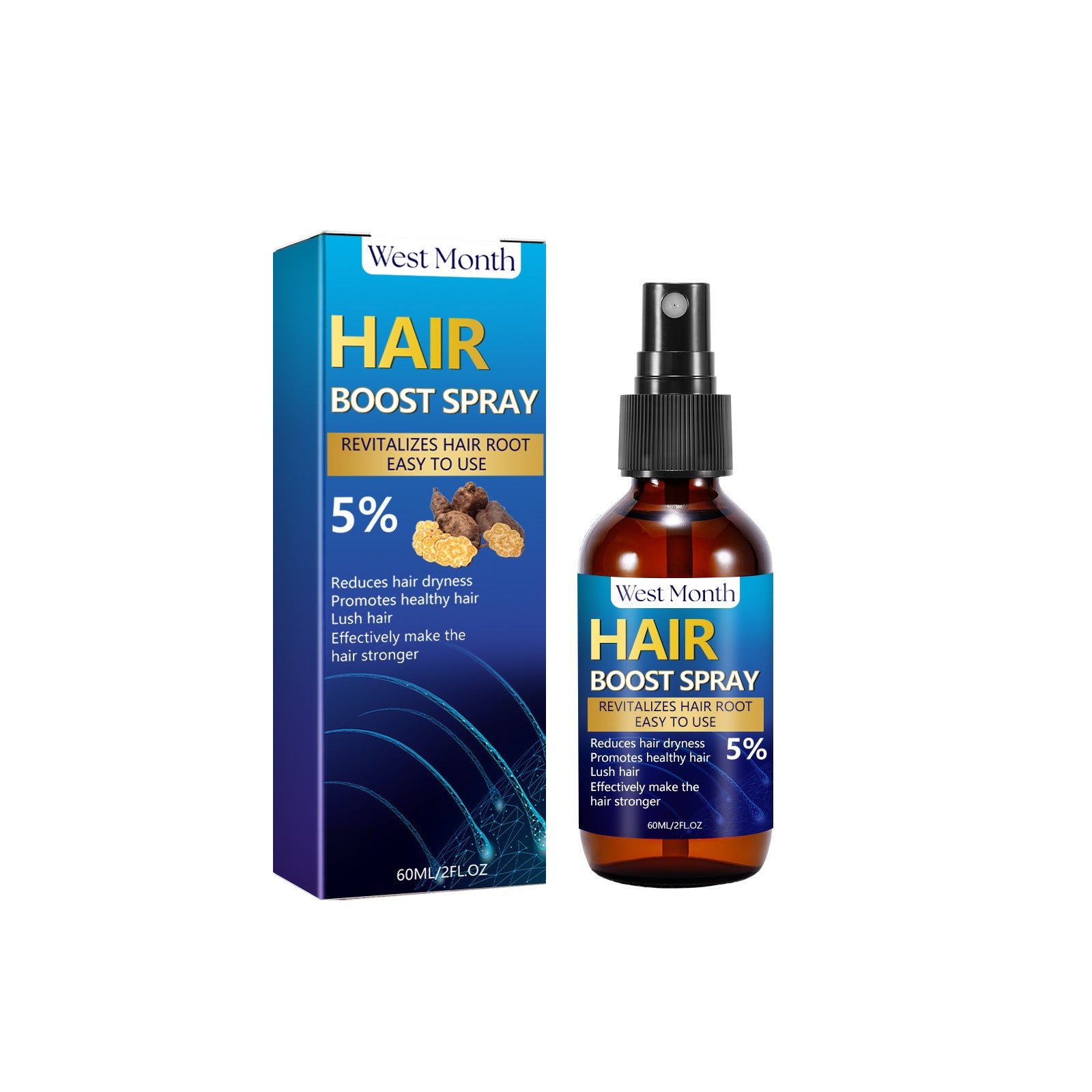 West&Month Hair Thickening Spray – Scalp & Beard Care | Aladinae