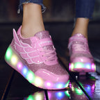 Manufacturers specialize in cross-border two-wheeled Heelys shoes for children, smooth roller shoes, boys and girls, skates, lights, wheel shoes