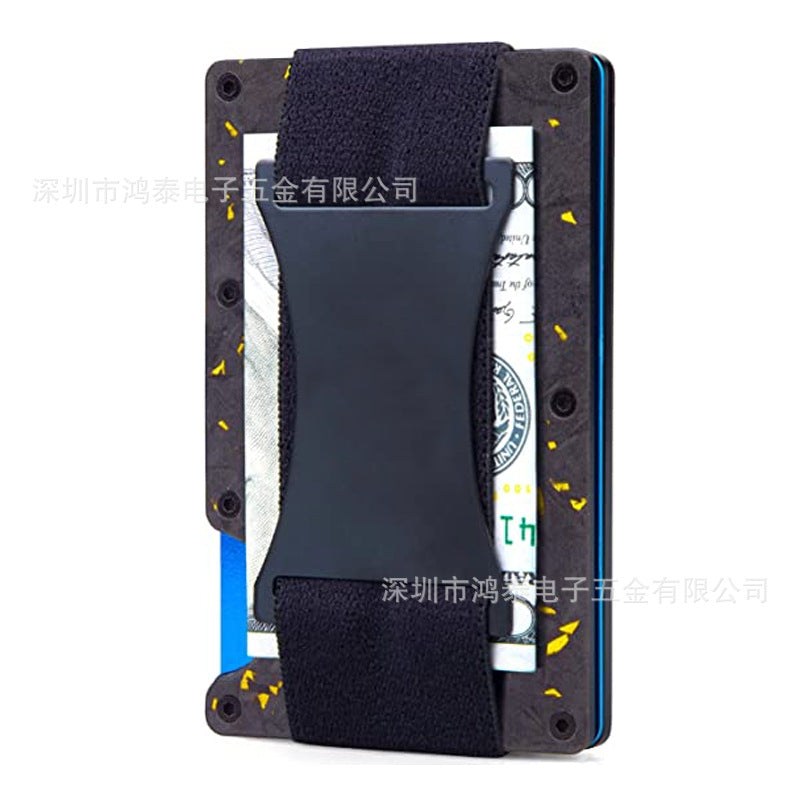 Men's RFID Metal Card Holder – Forged Carbon Design | Aladinae