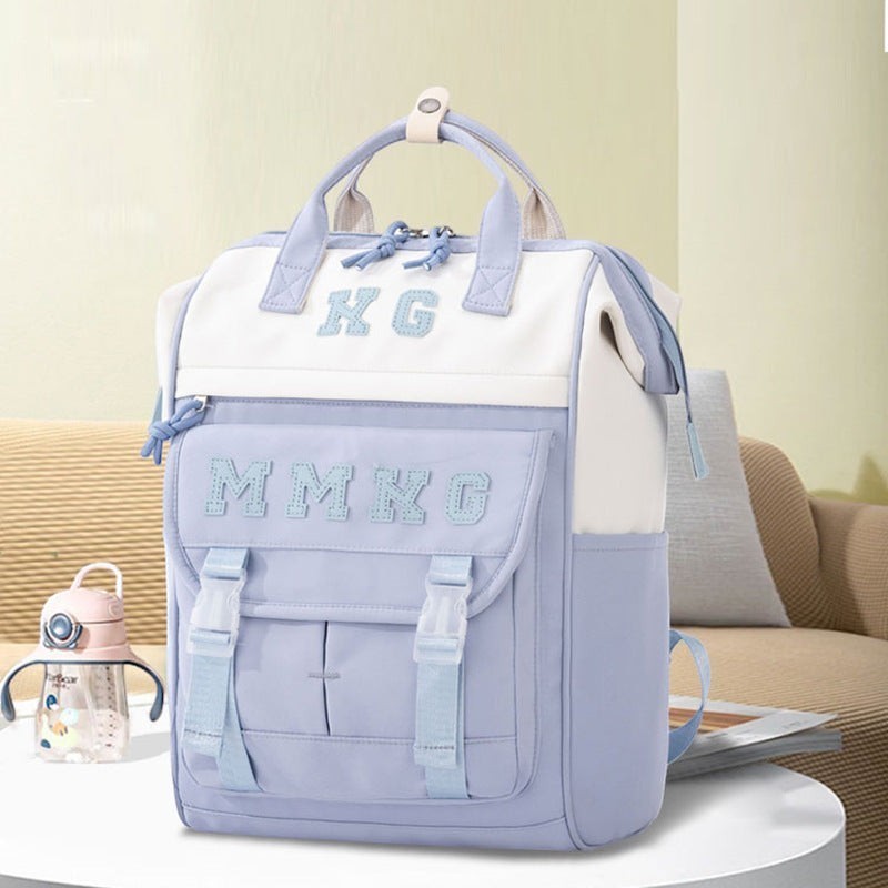 Japanese college style hand-held backpack for junior high school students female schoolbag commuting backpack lightweight mommy bag