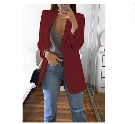 Women's European and American hot style slim suit jacket